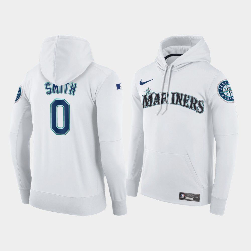 Men Seattle Mariners #0 Smith white home hoodie 2021 MLB Nike Jerseys